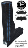 BLUE STITCHING REAL SUEDE HANDBRAKE GAITER FITS AUDI TT MK2 2006-2014 CUSTOM NEW