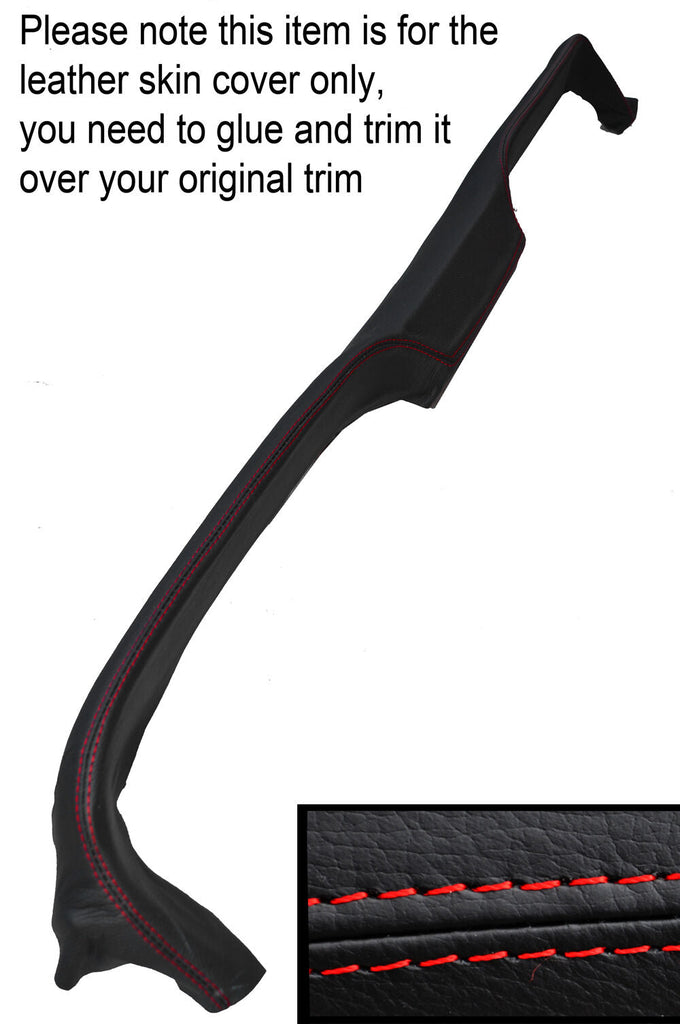 RED STITCHING TOP DASH DASHBOARD LEATHER SKIN COVER FITS FORD CORTINA MK3
