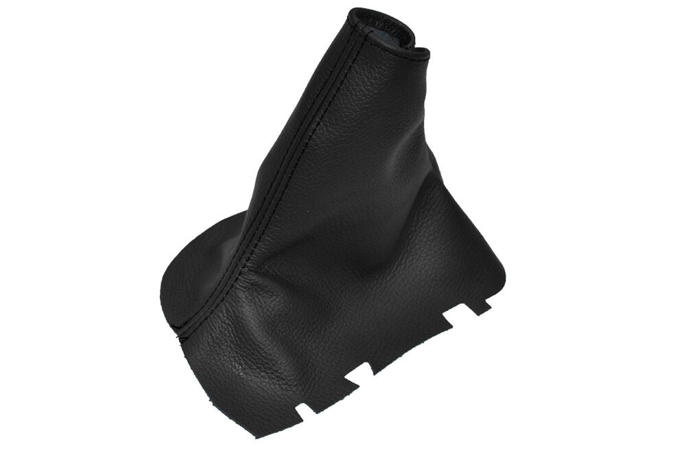 BLACK STITCH FITS VOLVO S60 2000-2010 HANDBRAKE GAITER LEATHER CUSTOM NEW