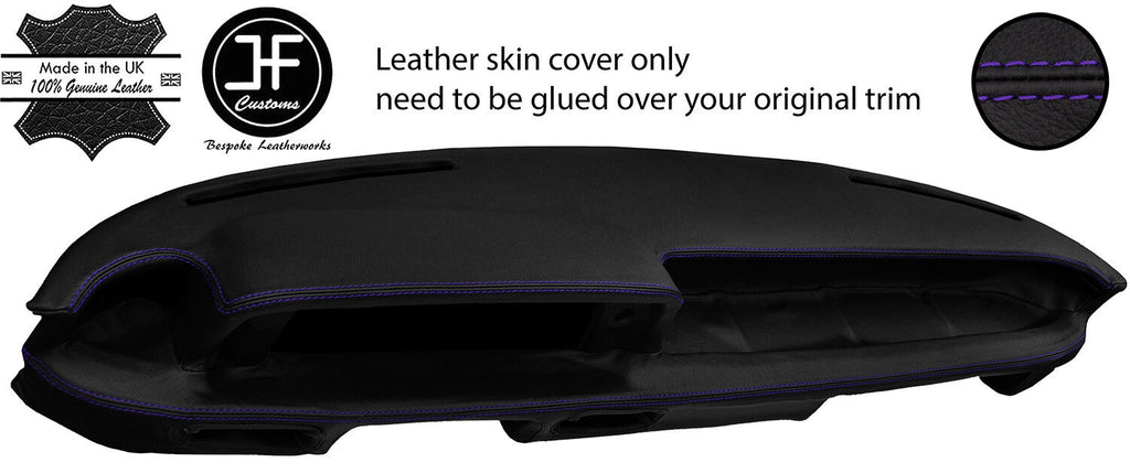 PURPLE STITCH ONE PIECE DASH DASHBOARD LEATHER COVER FITS BMW 2002 E10 TI TII