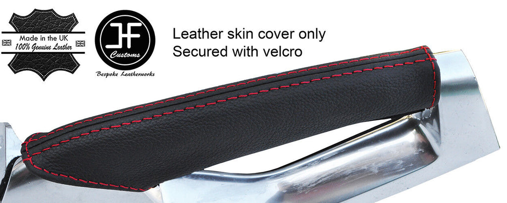 RED STITCH PASSENGER GRAB HANDLE LEATHER COVER FITS PEUGEOT 3008 2008-2016