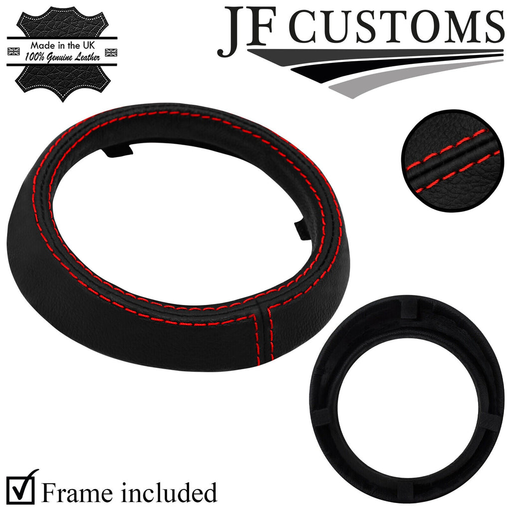 RED STITCH GEAR SURROUND TRIM COVER + FRAME FITS MINI COUNTRYMAN R60 10-16