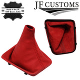 RED LEATHER GEAR + SURROUND COVER+FRAMES FOR BMW E46 99-05 COUPE JF2 CUSTOM NEW