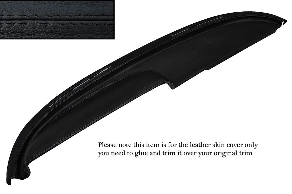 BLACK STITCH TOP DASH DASHBOARD LEATHER COVER FITS BUICK LESABRE COUPE 1960
