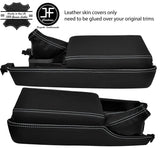 WHITE STITCH CONSOLE+ARMREST+HANDBRAKE LEATHER COVERS FITS NISSAN 300ZX 90-96