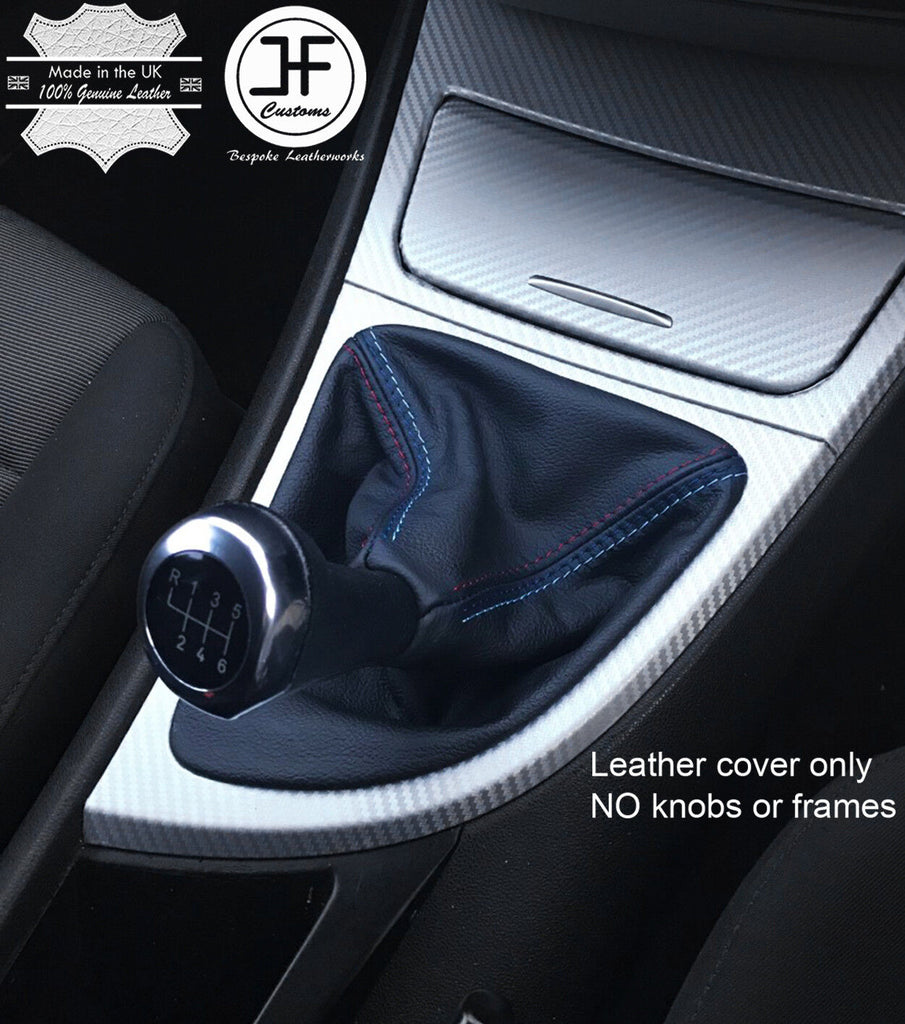 TOP GRAIN LEATHER TRI STITCH MANUAL GEAR GAITER FITS BMW E81 E82 E87 E88 05-12