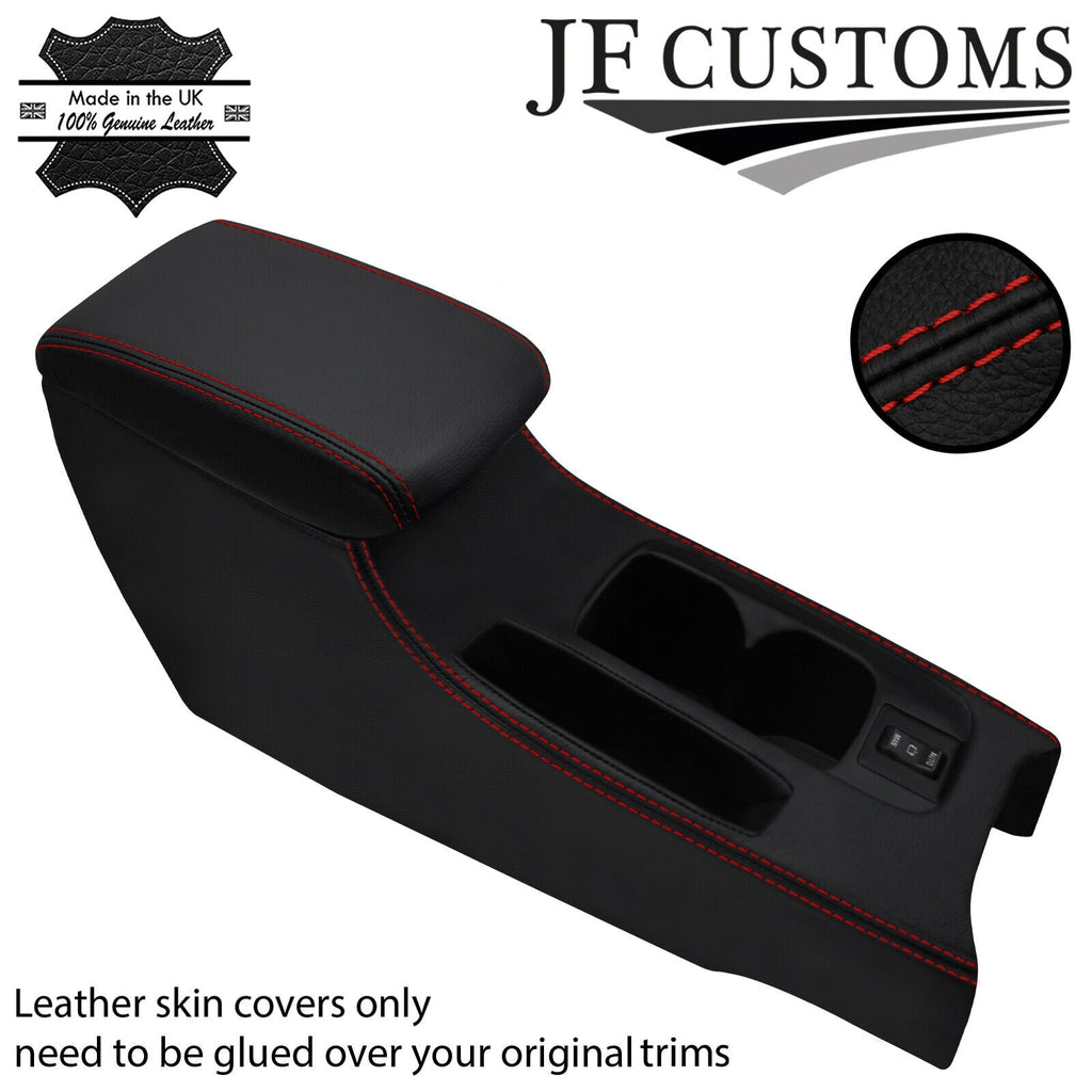 D RED STITCH CENTRE CONSOLE + ARMREST COVERS FOR MITSUBISHI EVO MR 8 9 03-07
