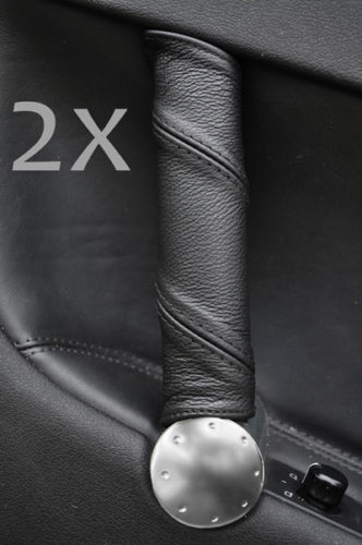 FITS AUDI TT MK1 98-06 2X DOOR HANDLE COVERS LTHR BLACK ST CUSTOM NEW MADE IN UK