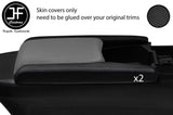 BLACK STITCH 2X CONSOLE SIDE TRIM CARBON VINYL COVER FOR HONDA CIVIC MK10 17-19