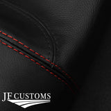 RED STITCH 2X REAR SIDE QUARTER TRIM LEATHER COVERS FITS FORD MUSTANG 99-04