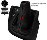 RED STITCH REAL LEATHER AUTO AUTOMATIC GEAR GAITER FOR FIAT DUCATO 2016-2019