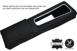 BLACK STITCH CENTRE CONSOLE & ARMREST LEATHER COVERS FITS JENSEN HEALEY 72-75