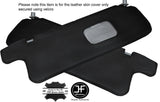 BLACK STITCH 2X SUN VISORS LEATHER COVERS FITS MITSUBISHI PAJERO SHOGUN 91-98