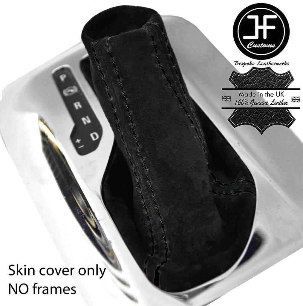 BLACK STITCH SUEDE AUTOMATIC GEAR GAITER FOR VAUXHALL ASTRA MK6 J 2009-2015