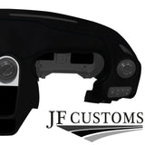 BLACK STITCH ITALIAN LEATHER DASH DASHBOARD COVER FITS ALFA ROMEO MITO 08-17