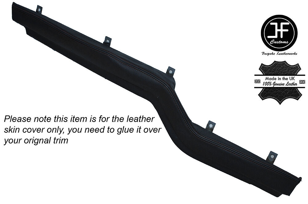 BLACK STITCHING Z ARMREST LEATHER SKIN COVER FITS VW TYPE 3 T3 1500 1600