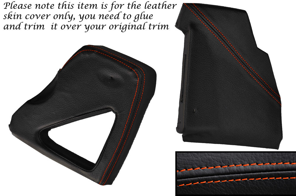 ORANGE STITCH DASHBOARD SIDE TRIM COVERS FITS LAND ROVER DEFENDER 90 110 83-06