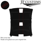 RED STITCH LUXE SUEDE ROOF HEADLINER COVER FOR BMW 3 SERIES E90 SALOON