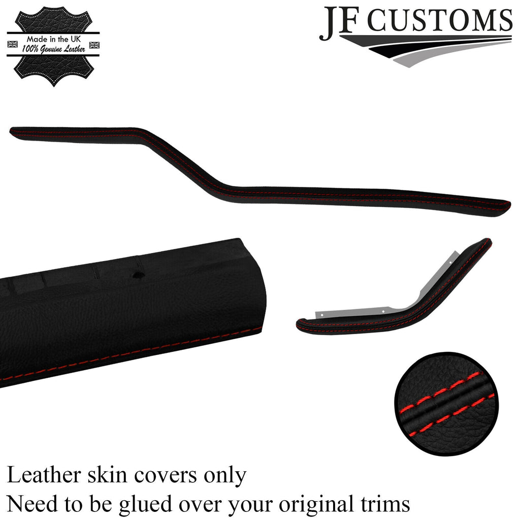 RED STITCH DASH PADS LEATHER SKIN COVERS FOR TRIUMPH SPITFIRE MK4 GT6 CUSTOM NEW