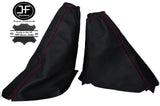 RED STITCH LEATHER GEAR BOX & HANDBRAKE GAITER FITS FORD FOCUS MK2 MK3 05-08