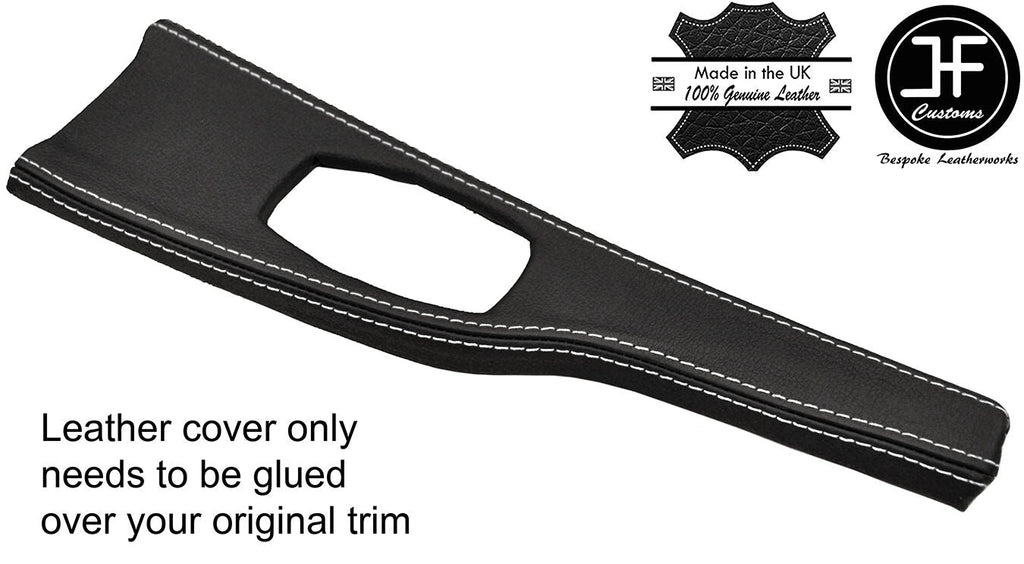 WHITE STITCH CONSOLE TRIM LEATHER COVER FITS BMW 3 4 SERIES F30 F32 F35 F36