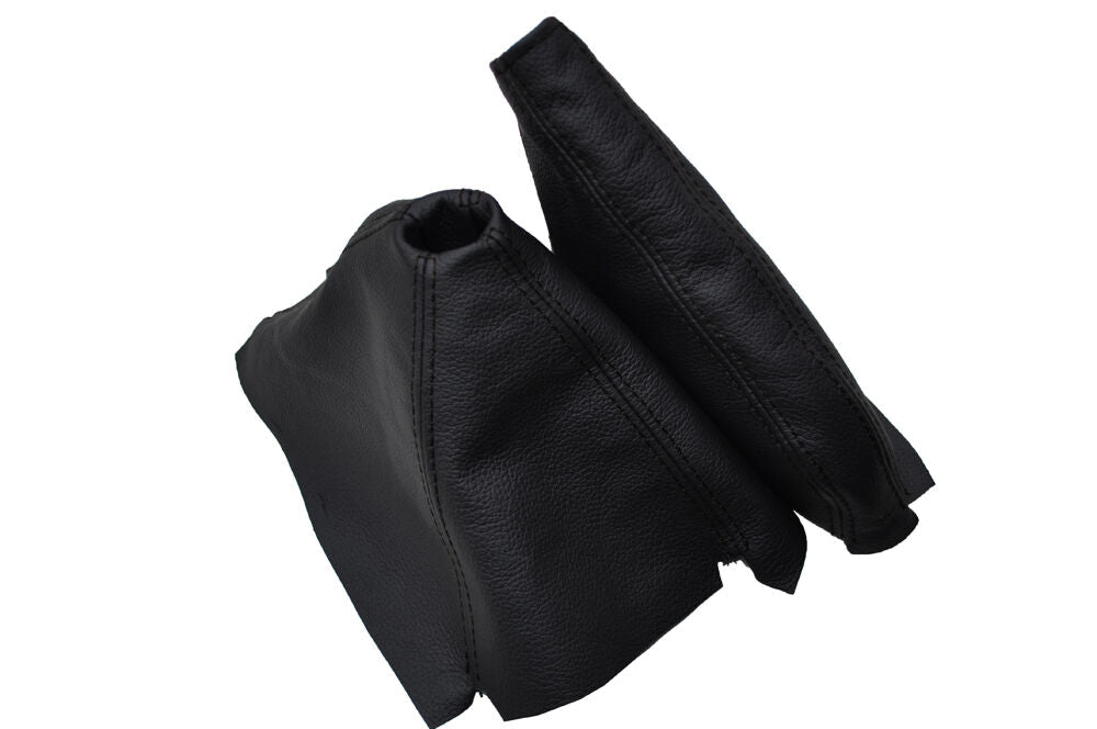 FITS HONDA CRX DEL SOL  1992-1997 GEAR HANDBRAKE GAITER DOUBLE BLACK STITCH