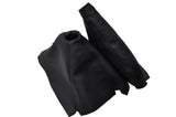 FITS HONDA CRX DEL SOL  1992-1997 GEAR HANDBRAKE GAITER DOUBLE BLACK STITCH
