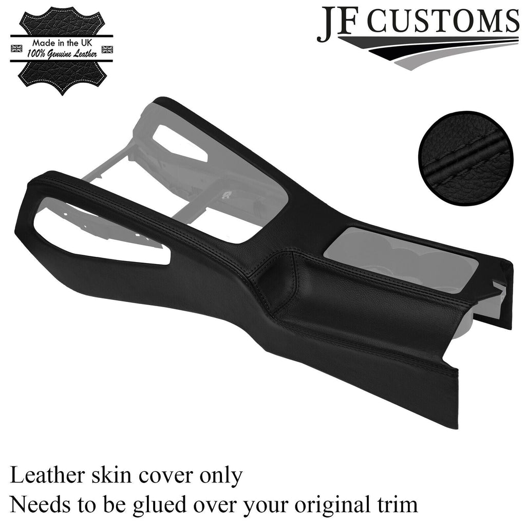 BLACK STITCH FRONT CENTRE CONSOLE LEATHER COVER FITS VW  SCIROCCO MK3 CUSTOM NEW