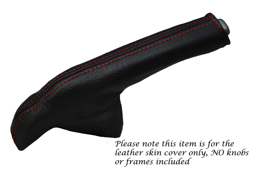 ORANGE STITCH LEATHER SKIN HANDBRAKE GAITER FITS HONDA JAZZ 2008-2014 CUSTOM NEW