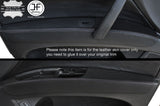 BLACK STITCH 2X FRONT DOOR ARMREST LEATHER COVERS FITS AUDI Q7 4L 2006-2015