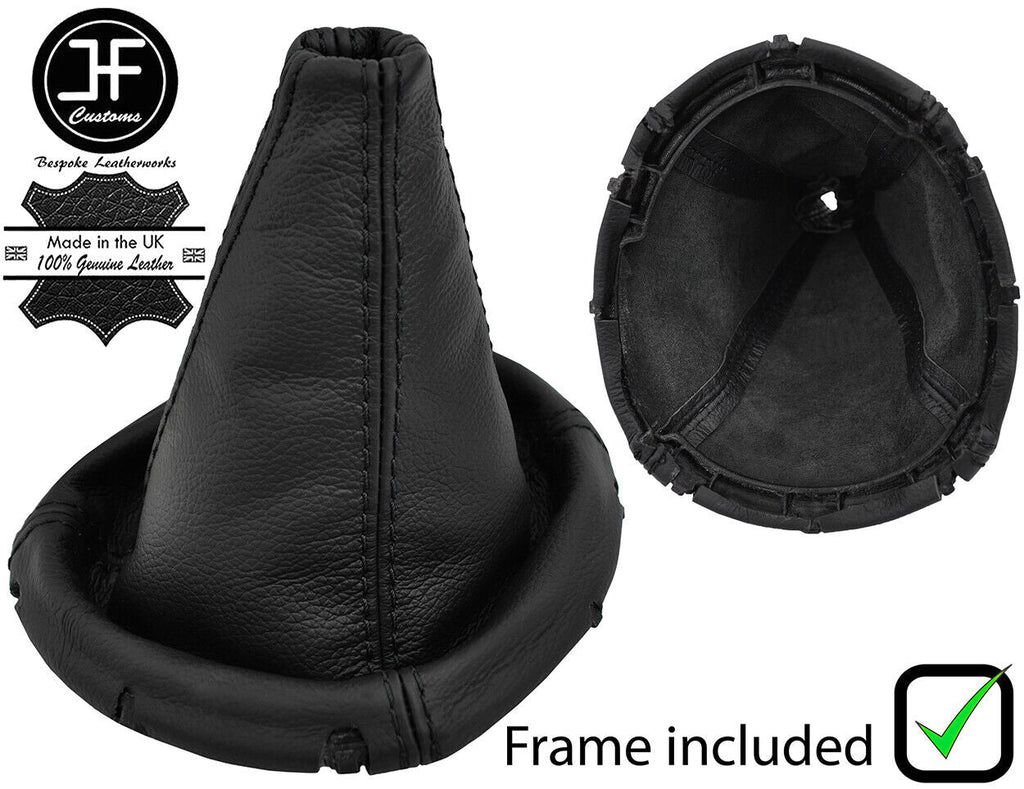 BLACK STITCH LEATHER GEAR GAITER+PLASTIC FRAME FOR LEXUS IS200 IS300 1998-2005