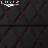 DARK RED DIAMOND STITCH D GREY SUEDE HEADLINER COVER FITS HONDA CIVIC EJ9 96-01