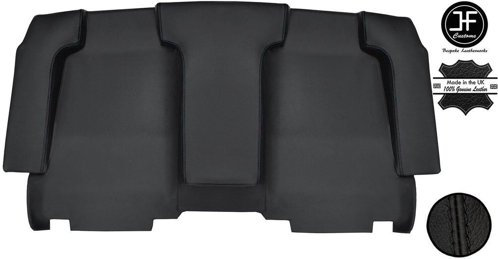 BLACK STITCH BACK WALL PAD BACKPAD REAL LEATHER COVERS FOR PORSCHE 914 72-76