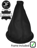 BLACK STITCH LEATHER MANUAL GEAR GAITER+METAL FRAME FOR PORSCHE 911 G50 84-89