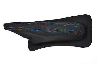 FITS FIAT X1/9 X19 blue stitch LEATHER HANDBRAKE GAITER CUSTOM NEW MADE IN UK
