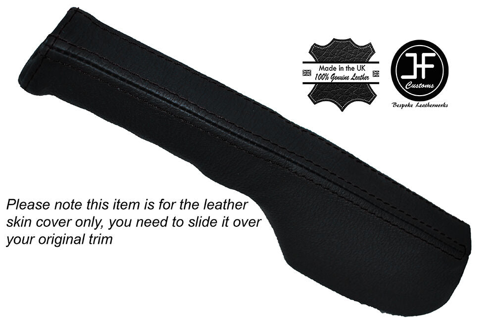 BLACK STITCH LEATHER SKIN HANDBRAKE GAITER FITS NISSAN SKYLINE R31 1985-1988