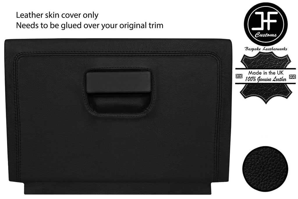 BLACK REAL LEATHER GLOVE BOX LID LEATHER COVER FITS FORD F150 F-150 2004-2008
