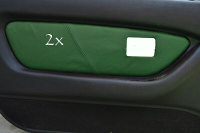 FITS MG MGF MK1 95-99 2 x DOOR CARD COVERS LEATHER d green CUSTOM NEW