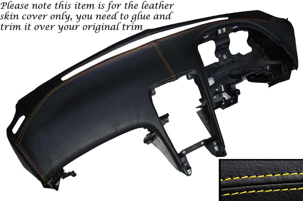 YELLOW STITCH DASH DASHBOARD LEATHER COVER FITS NISSAN 300ZX Z32 1990-1996
