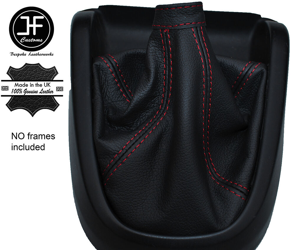 RED STITCH MANUAL LEATHER GEAR GAITER FITS VAUXHALL OPEL COMBO D MK3 11-16