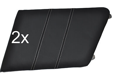 white stitch FITS TOYOTA SUPRA 86-93 MK3 MKIII 2X REAR PANEL LEATHER TRIM COVERS