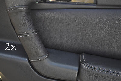 FITS ALFA ROMEO GTV LEATHER 2X DOOR HANDLE COVERS grey st CUSTOM NEW MADE IN UK