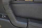 FITS ALFA ROMEO GTV LEATHER 2X DOOR HANDLE COVERS grey st CUSTOM NEW MADE IN UK