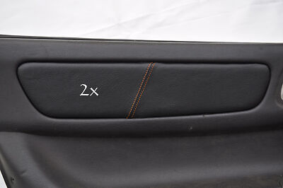 orange stitch FITS MITSUBISHI GTO 3000GT 2X LEATHER DOOR TRIM INSERT COVERS ONLY
