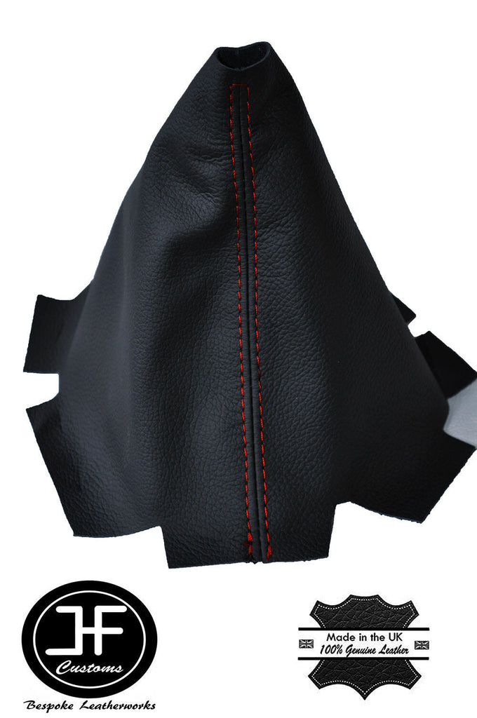RED STITCH MANUAL LEATHER GEAR GAITER FITS MAZDA 6 MAZDA6 SPORT 02-07 CUSTOM NEW