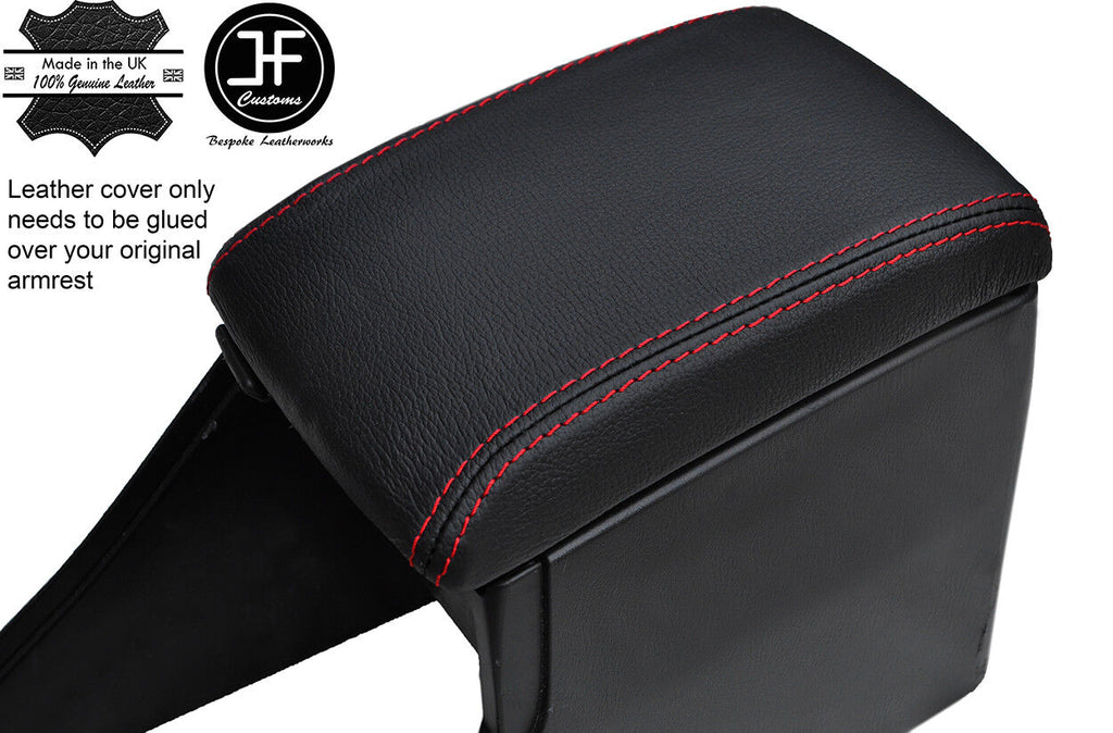 RED STITCH REAL LEATHER ARMREST COVER FITS SUBARU IMPREZA WRX STI 1998-2000