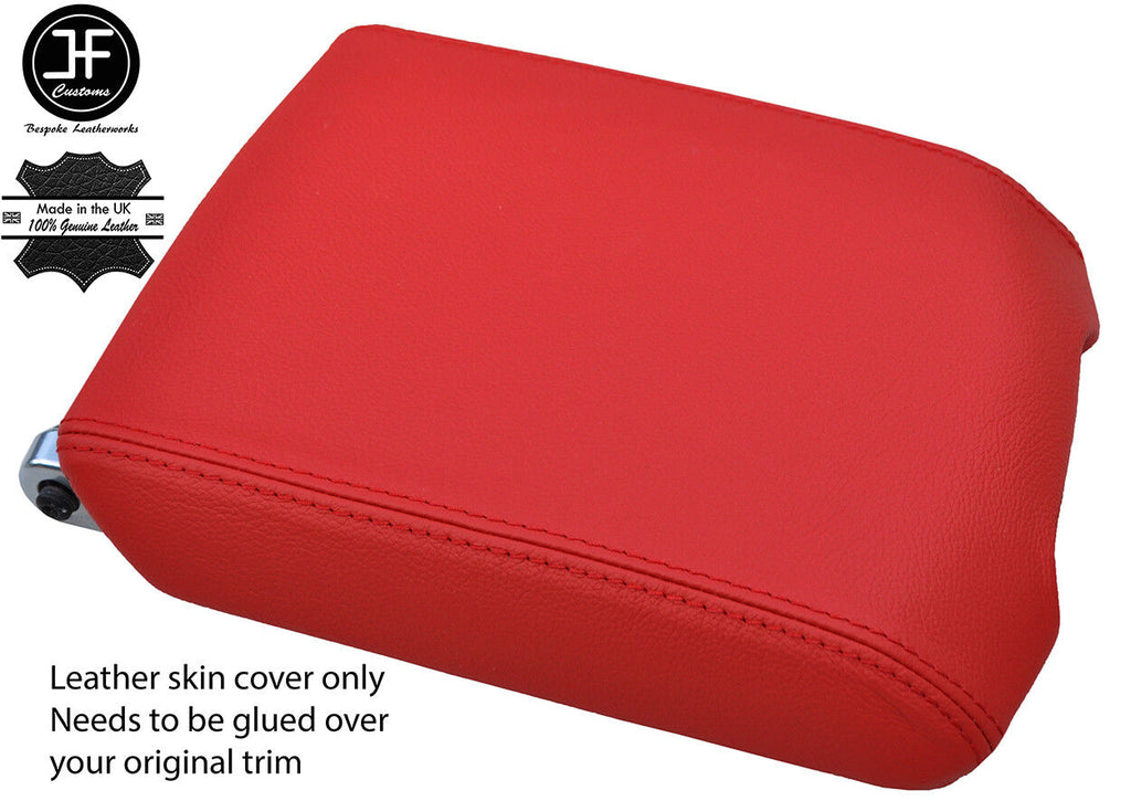 RED GENUINE REAL LEATHER ARMREST COVER FOR LAND ROVER RANGE VOGUE L322 02-09