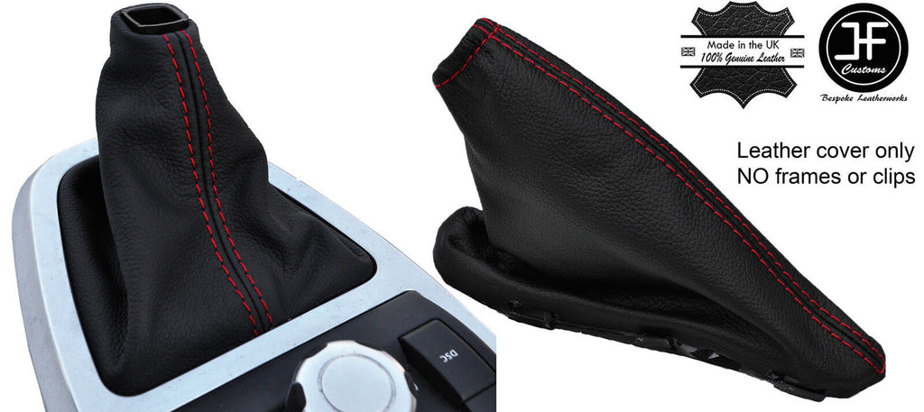 RED STITCH LEATHER GEAR HANDBRAKE FOR LAND ROVER FREELANDER 2 LR2 06-14