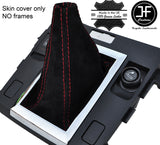 RED STITCH MANUAL REAL SUEDE GEAR GAITER FITS SUZUKI GRAND VITARA 2006-2013