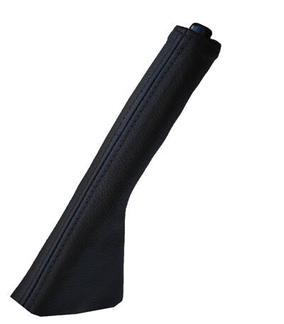 black stitch FITS SUBARU LEGACY 99-03 LEATHER HANDBRAKE GAITER CUSTOM NEW
